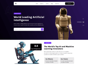 Mẫu website AI automation minh họa hệ thống AI Review cho F&B