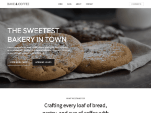 Mẫu website bakery and pastry phù hợp cửa hàng bánh