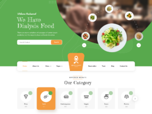 Mẫu giao diện website fast food với menu combo và đặt hàng online