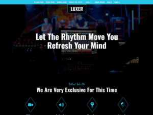 Mẫu giao diện website sang trọng phù hợp rooftop bar và lounge